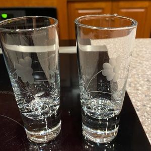 2 PRINCESS HOUSE CRYSTAL HERITAGE 4” 2 oz shot / liqueur glasses